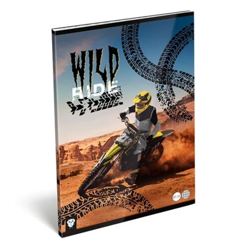 Wild Ride - Motoros Füzet - Kockás - A4