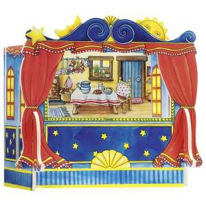 Finger puppet theater with five different backdrops, perfect for storytelling and imaginative play - Puppet Toy