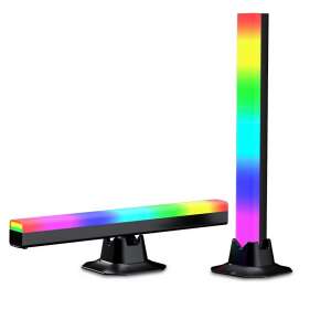 AxaCube RGB LED Lámpa Készlet - 2 db, Hangszinkronizálás, Távirányító