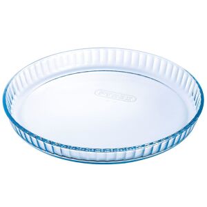 Pyrex 25 cm-es üveg piteforma, hőálló sütőforma - Pyrex