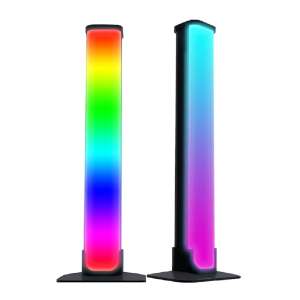 2 db AxaCube intelligens led lámpa játékhoz, RGB-hez, környezeti világításhoz, hangszinkronizáláshoz, fényjátékhoz, bluetoothhoz, távirányítóhoz és dedikált alkalmazáshoz, USB csatlakozáshoz