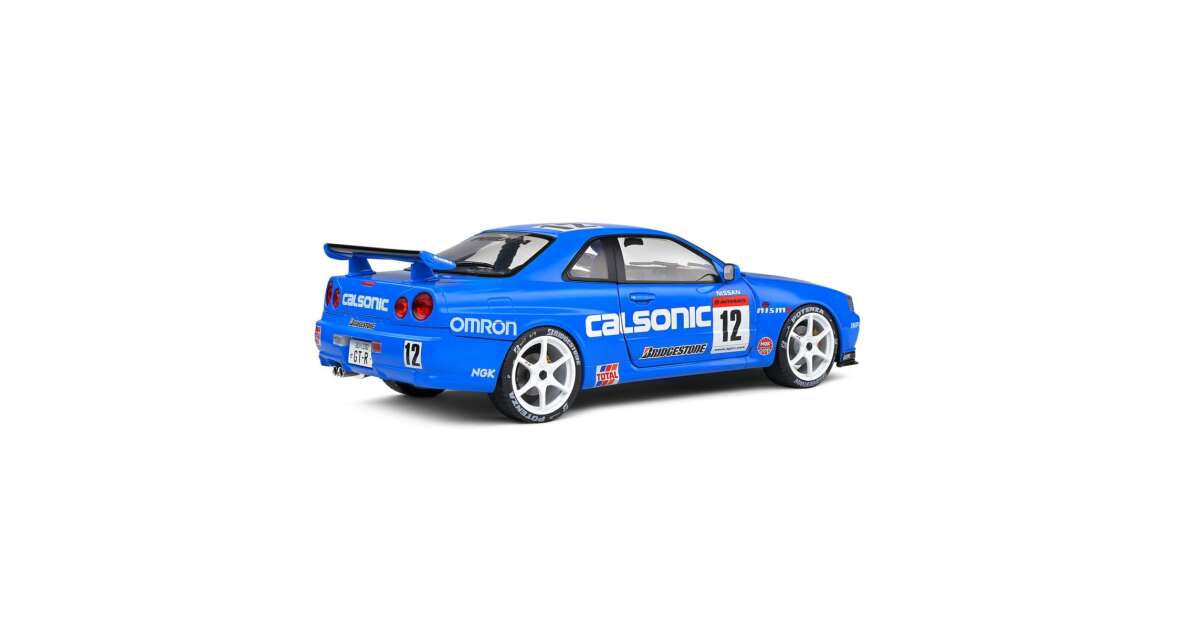 Solido - Nissan GT-R (R34) Streetfighter Calsonic Tribute 2000, 1:18