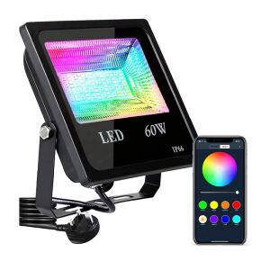 RGB LED Reflektor 60W okostelefonos vezérléssel - Stúdiófény és Reflektor