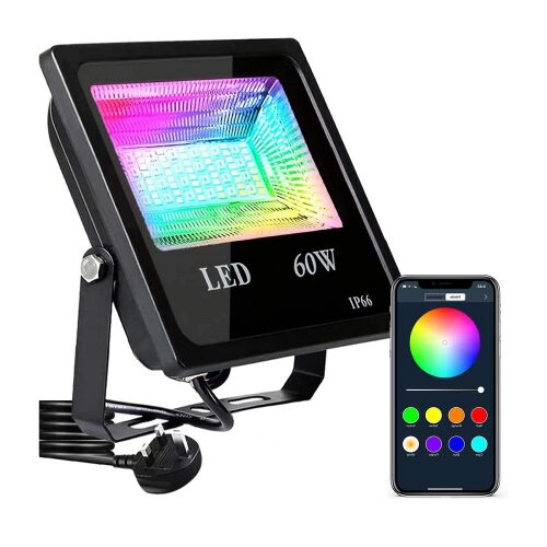 RGB LED Reflektor 60W okostelefonos vezérléssel