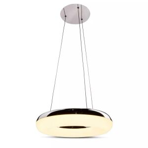 V-TAC LED Csillár - Kerek, Króm, 40W, Meleg Fehér 137889366 - V-TAC
