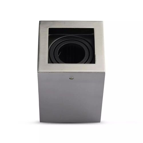 V-TAC GU10 LED falon kívüli spotlámpa keret, matt króm bevonattal