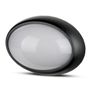 V-TAC 12W fekete ovális LED lámpa kültéri használatra - V-TAC