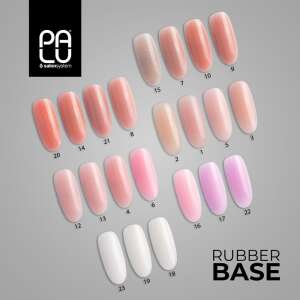 Palu Rubber Base gél lakk színpaletta, 23 árnyalat - Nono