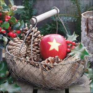 Csillagos alma mintás papírszalvéta, 20 darabos - Ambiente