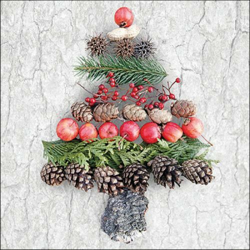 Ambiente Deco Tree Karácsonyi Papírszalvéta - Szürke - 33x33cm - 20db 137985327