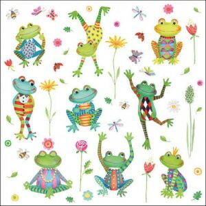 Ambiente Happy Frogs Papírszalvéta - 20 db, 33x33 cm 141567478 - Ambiente