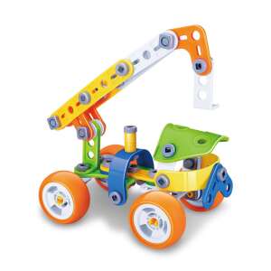 Construct It Flexibles Crane 3D STEM Building Toy, assembled crane - Work machine for children