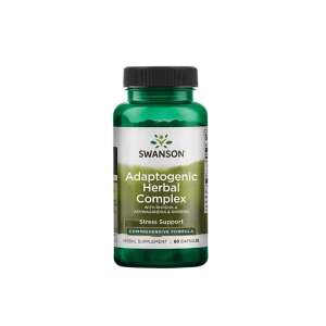 Swanson Adaptogenic Herbal Complex with Rhodiola, Ashwagandha & Ginseng, 60 capsules, stress support, herbal supplement - Dietary supplement