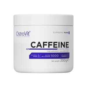 OstroVit Caffeine 200g, pure caffeine powder, food supplement, 1000 servings, laboratory tested - Dietary supplement