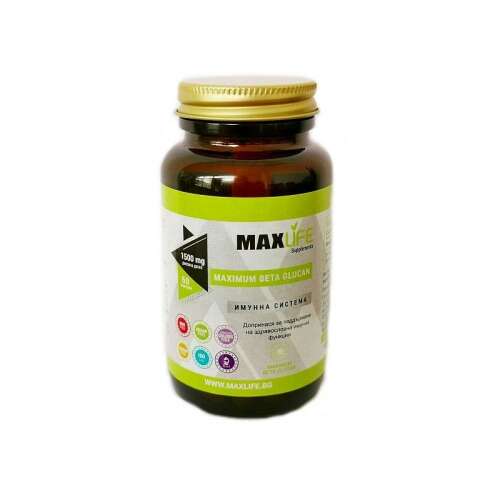 MAXLife Maximum Beta Glucan 500mg kapszula az immunrendszer támogatására