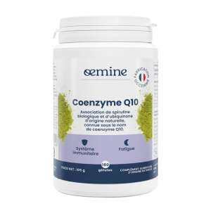 Oemine Coenzyme Q10 180 capsules, natural dietary supplement, supports immune system, reduces fatigue - Dietary supplement
