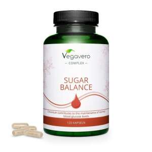 Vegavero Sugar Balance Complex dietary supplement capsules for blood sugar control, 120 capsules - Dietary supplement