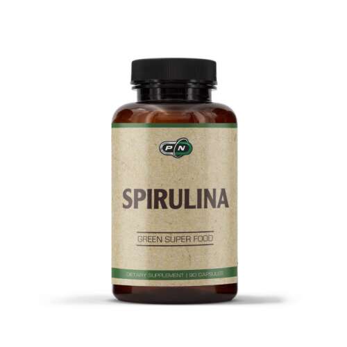 Pure Nutrition Spirulina Zöld Szuperélelmiszer Étrend-kiegészítő, 180 kapszula
