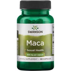 Swanson Maca 500mg 60 капсули, хранителна добавка за сексуално здраве - Хранителна добавка
