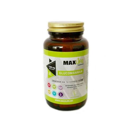MAXLife GLUCOMANNAN (Konjac) 600mg (adagonként 1200mg) 60 kapszula