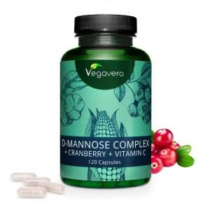 Vegavero D-Mannose Complex dietary supplement with cranberry and vitamin C, 120 capsules - Dietary supplement