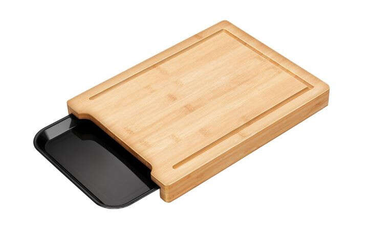 Smile Bambusz Vágódeszka Tálcával - 36x27,5 cm