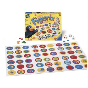 Ravensburger Figurix joc de societate, aspect cu zaruri și jetoane - Ravensburger