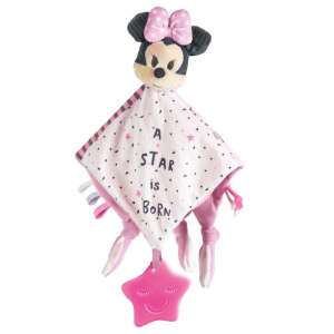 Minnie Mouse comforter blanket with star shaped teether, pink and white, soft and cuddly - Babies & Toddler