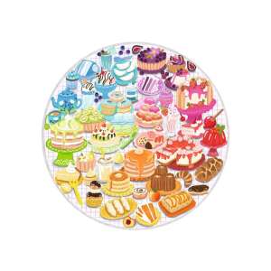 Ravensburger Circle of Colors 500-teiliges rundes Puzzle für Erwachsene mit einem farbenfrohen Design von Desserts - Puzzle & Rätsel