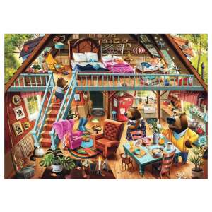 Ravensburger 1000 piece jigsaw puzzle, Goldilocks and the Three Bears, featuring a colorful illustration of the bears' home - Puzzle