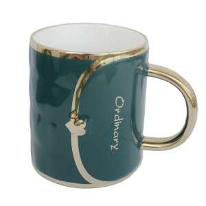 Pufo Fashion Time Ceramic Mug for Coffee or Tea, 350 ml, Green 93422060 - Serving