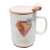 Pufo Find Love Mug with Ceramic Lid and Spoon for Coffee or Tea, 350 ml 93422091