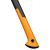 Fiskars X24 M Axt Griffdetail, orangefarbener Griff