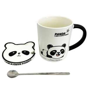 Ceramic Mug with Lid and Pufo Little Panda Spoon for Coffee or Tea, 300 ml 93422258 - Mug