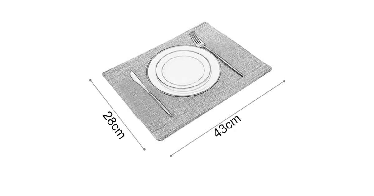 Set suport farfurie pentru servirea mesei, model Pufo Perfect Coffee, 6 ...