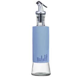 Pufo Savor 300ml blue glass oil and vinegar dispenser with pour spout - Oil & Vinegar Dispenser