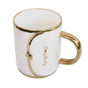 Pufo Fashion Time Ceramic Mug for Coffee or Tea, 350 ml, White 93422452 - Serving