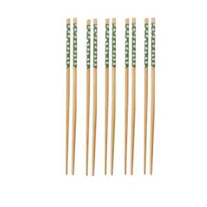 5 pairs Pufo bamboo chopstick set for sushi, 22 cm, brown/green 93422648 - Disposable Cutlery