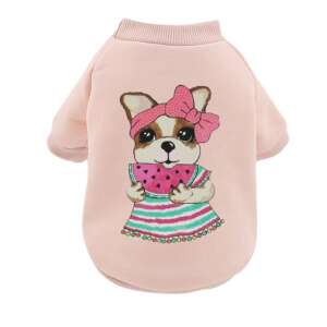 Haina tip hanorac Pufo Pinky Girl pentru caini, sau pisici, roz, M 93422966 Haine pentru câini
