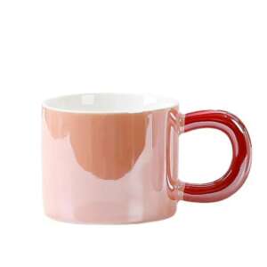 Pufo Glossy ceramic mug for tea and coffee, 250 ml, red - Serving