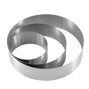 3 pcs Pufo Cake metal ring set for cake layers, cakes, stainless steel, silver 93423270 - Cookware & bakeware