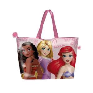 Disney Hercegnők strandtáska, rózsaszín Moanával, Rapunzellal és Ariellel, 48 cm - Homyl