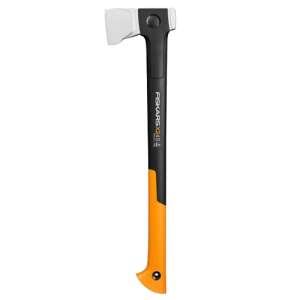 Къса брадва за цепене Fiskars X24 S, черна и оранжева дръжка - Fiskars