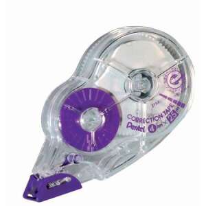 Pendel hibajavító szalag, 4,2 mm x 25 m, átlátszó műanyag testtel, lila díszítéssel - Pentel