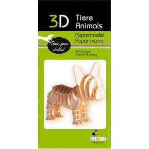 3D papírmodell Fridolin Francia bulldog 93433950 3D puzzle