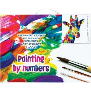 Festőkészlet - Számozott Zsiráf - 30x40 cm