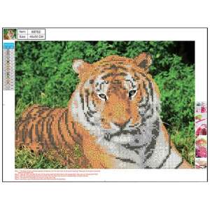 Centrum 5D Gyémántfestő Készlet - Tigris - 30x40 cm