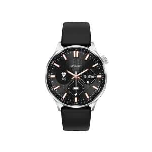 Tracer SMW9 X-Tro smartwatch with black silicone strap, silver case, and black dial - Smart device