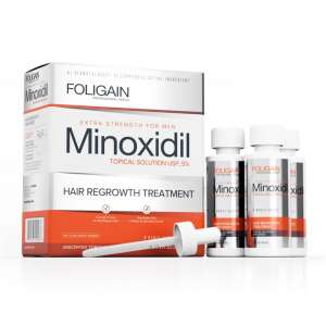 Hajregeneráló kezelés férfiaknak, 3 hónapos kezelés, 5% Minoxidil, Foligain 93434906 