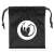 Nacon black drawstring bag with white logo